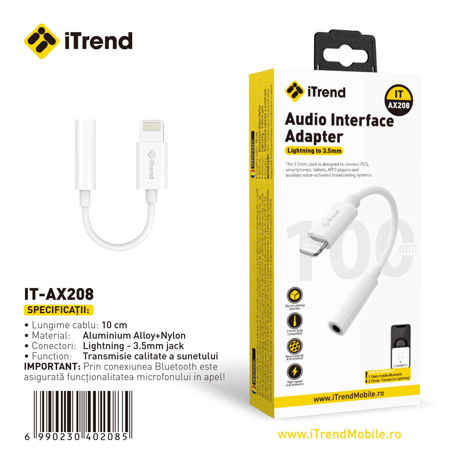 Fișa produsului IT-AX208-WH