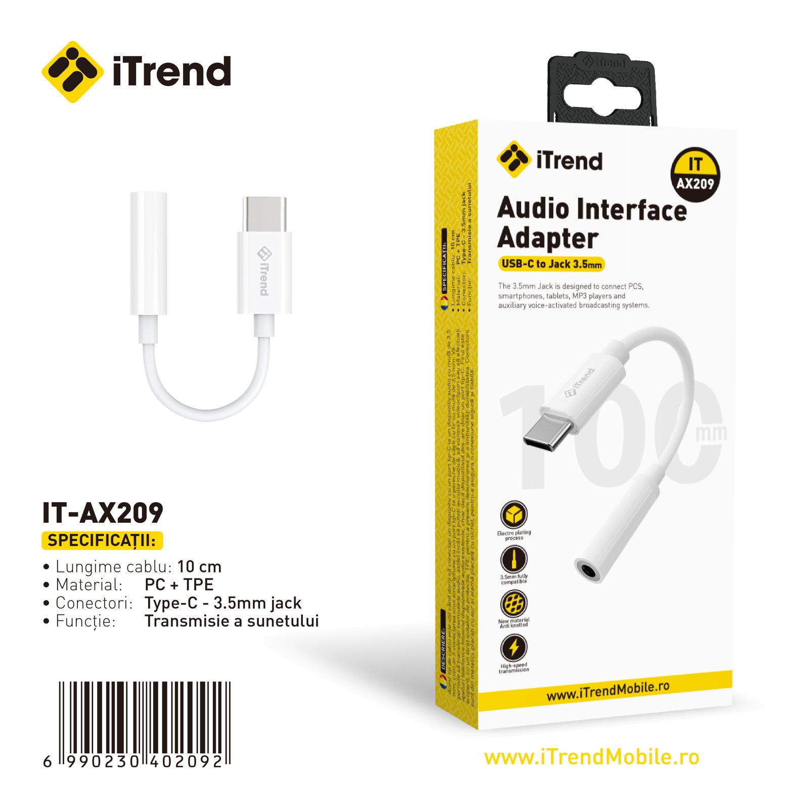 Fișa produsului IT-AX209-WH