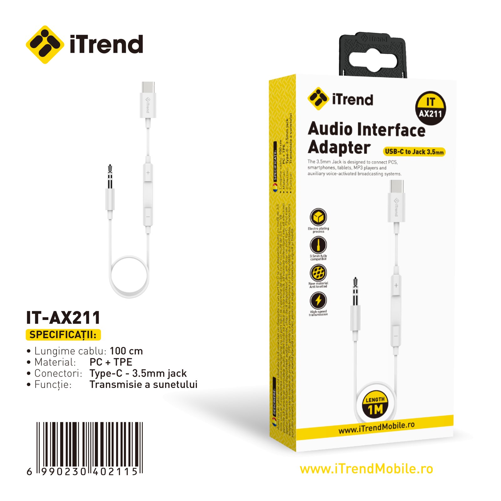 Fișa produsului IT-AX211-WH