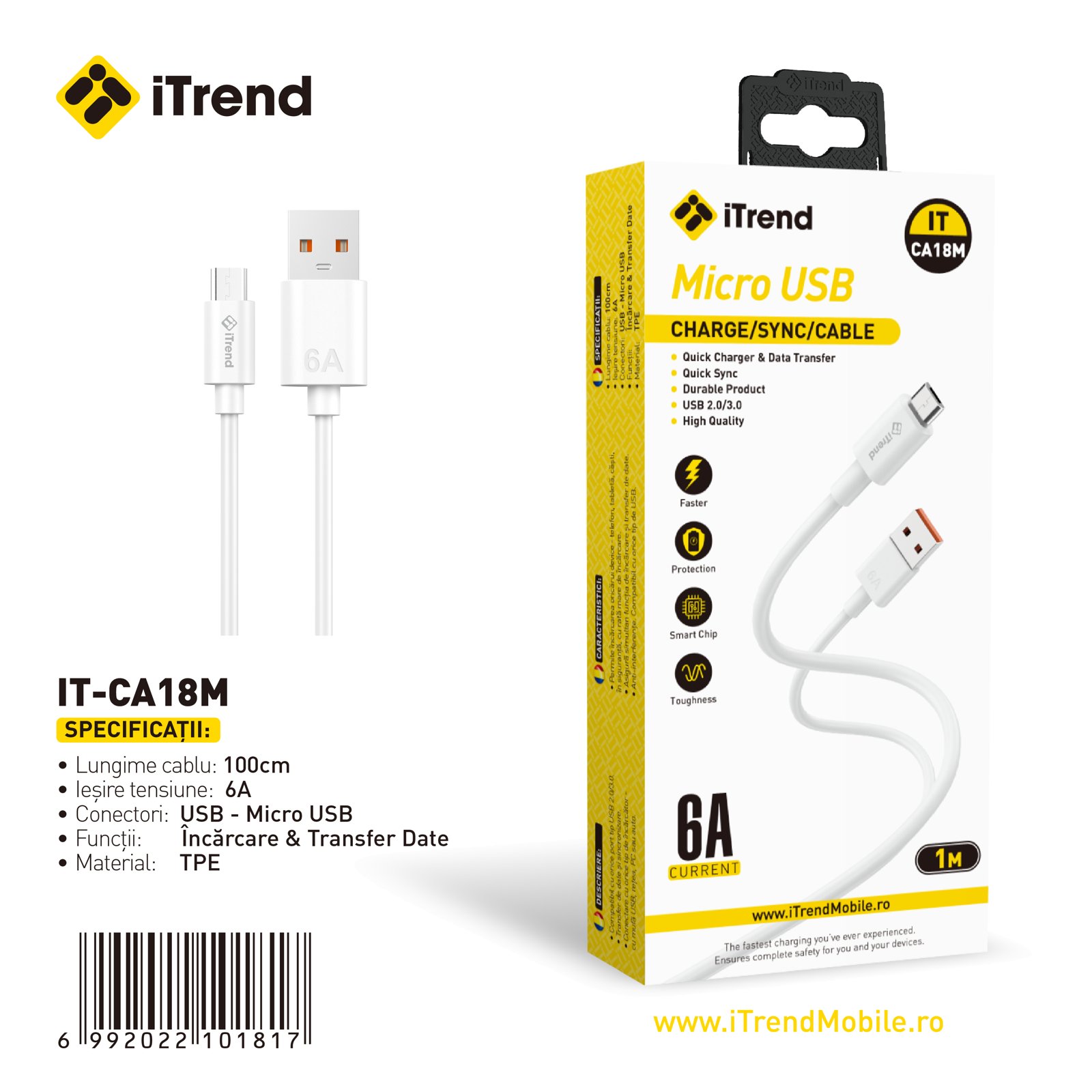 Fișa produsului IT-CA18M-WH