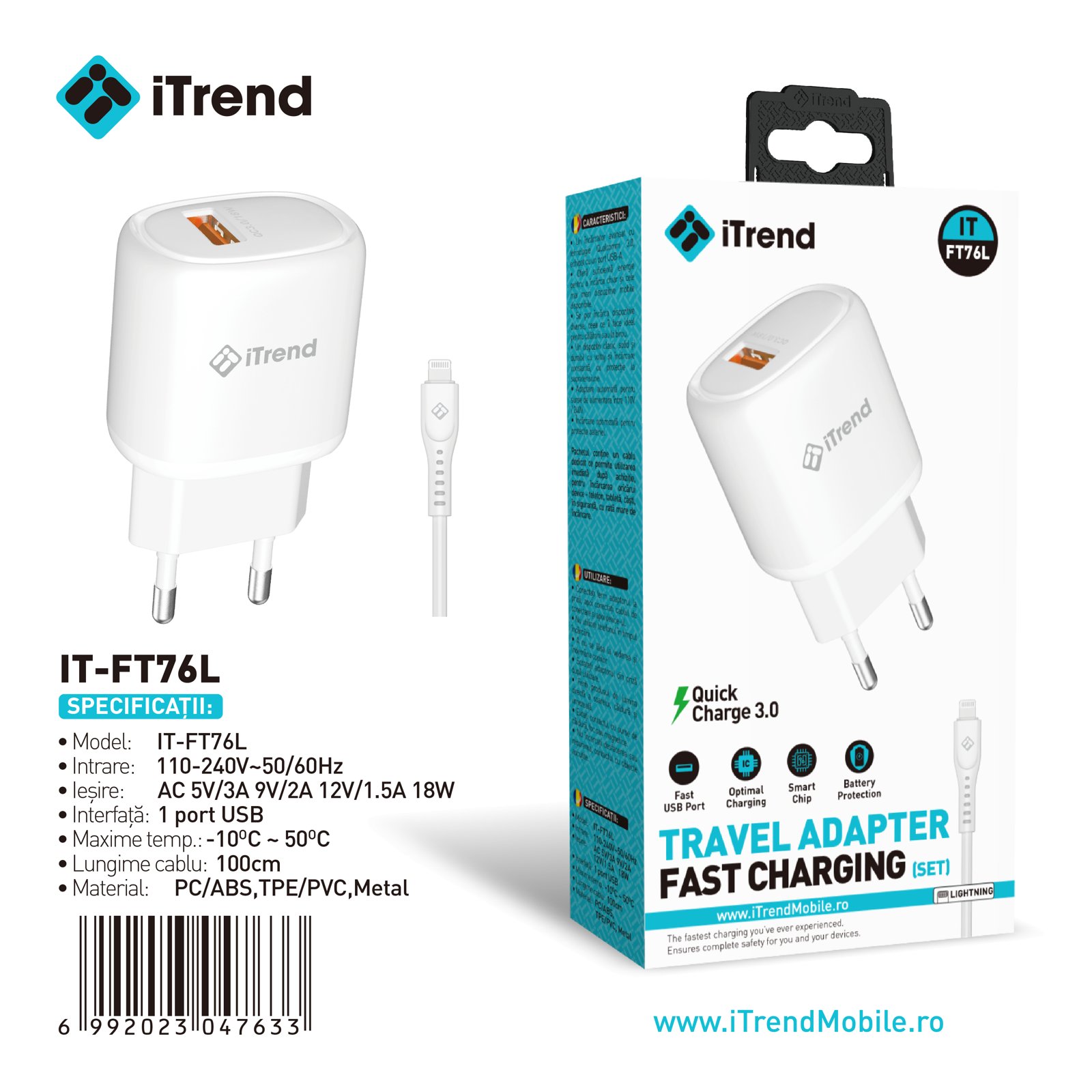 Fișa produsului IT-FT76L-WH
