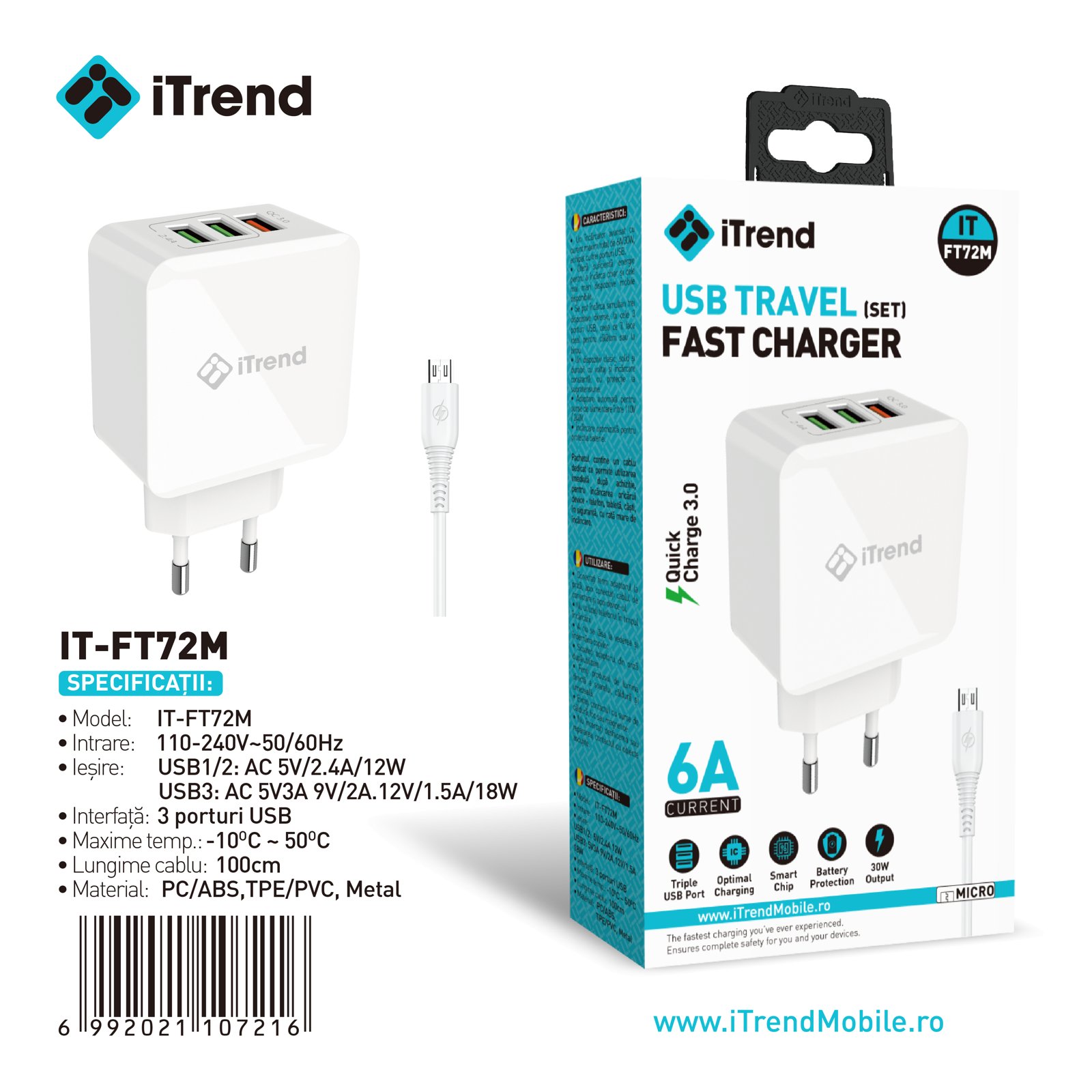 Fișa produsului IT-FT72M-WH