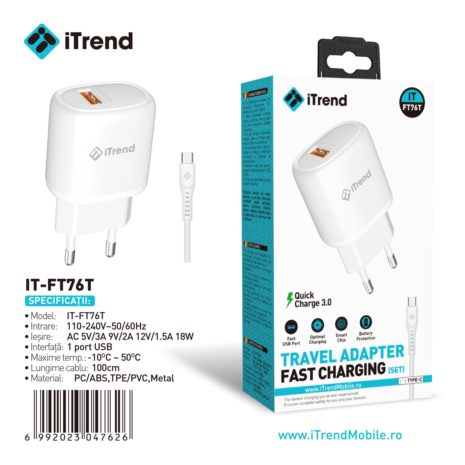 Fișa produsului IT-FT76T-WH
