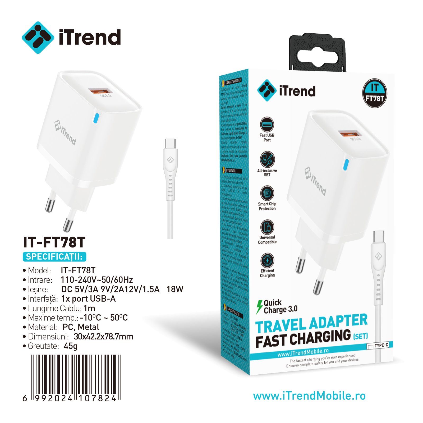 Fișa produsului IT-FT78T-WH