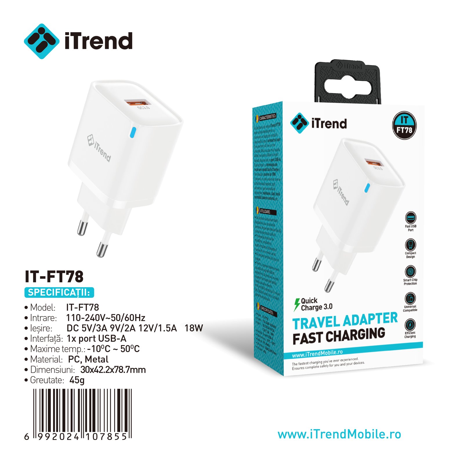 Fișa produsului IT-FT78-WH
