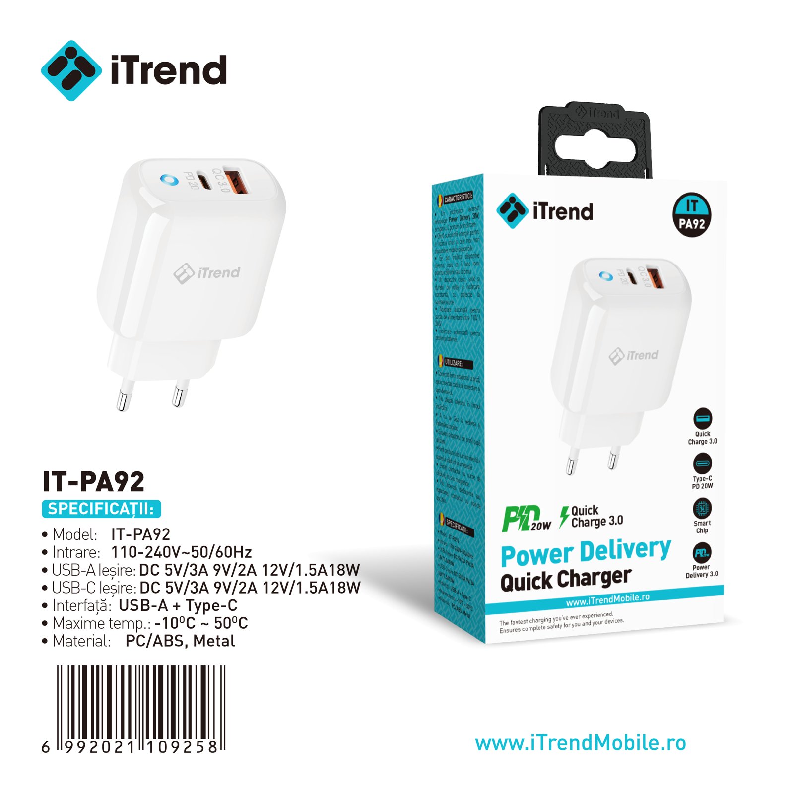 Fișa produsului IT-PA92-WH