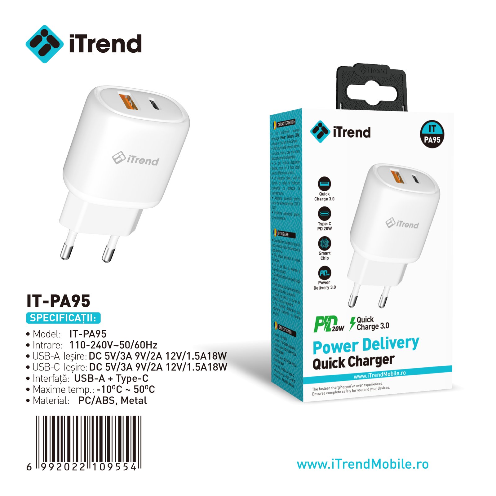 Fișa produsului IT-PA95-WH