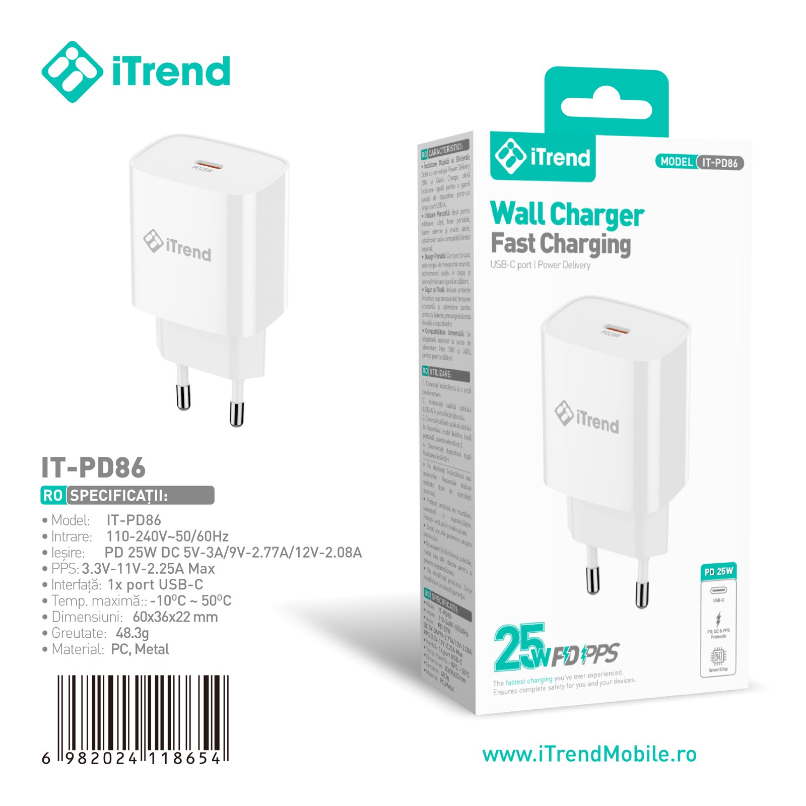 Fișa produsului IT-PA86-WH