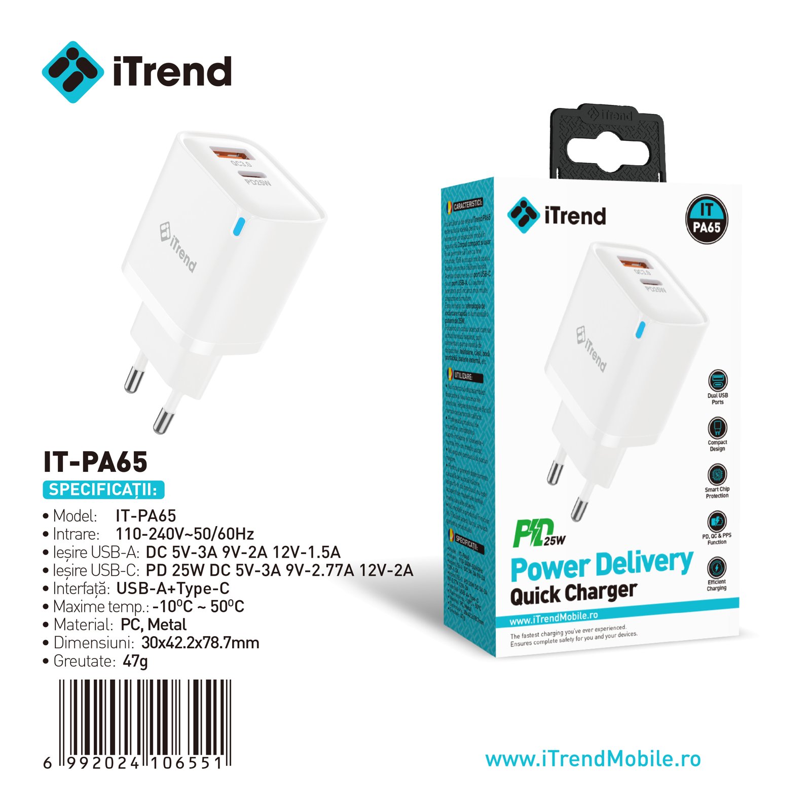 Fișa produsului IT-PA65-WH