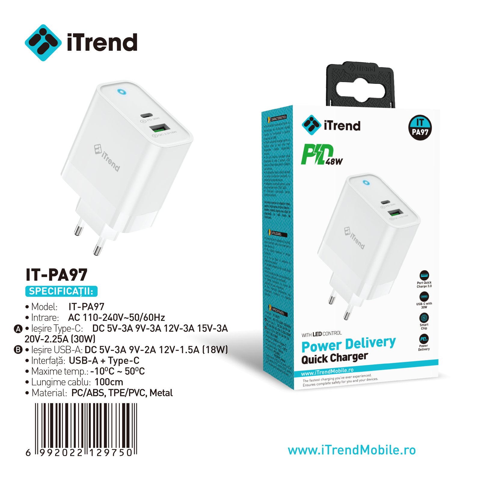 Fișa produsului IT-PA97-WH