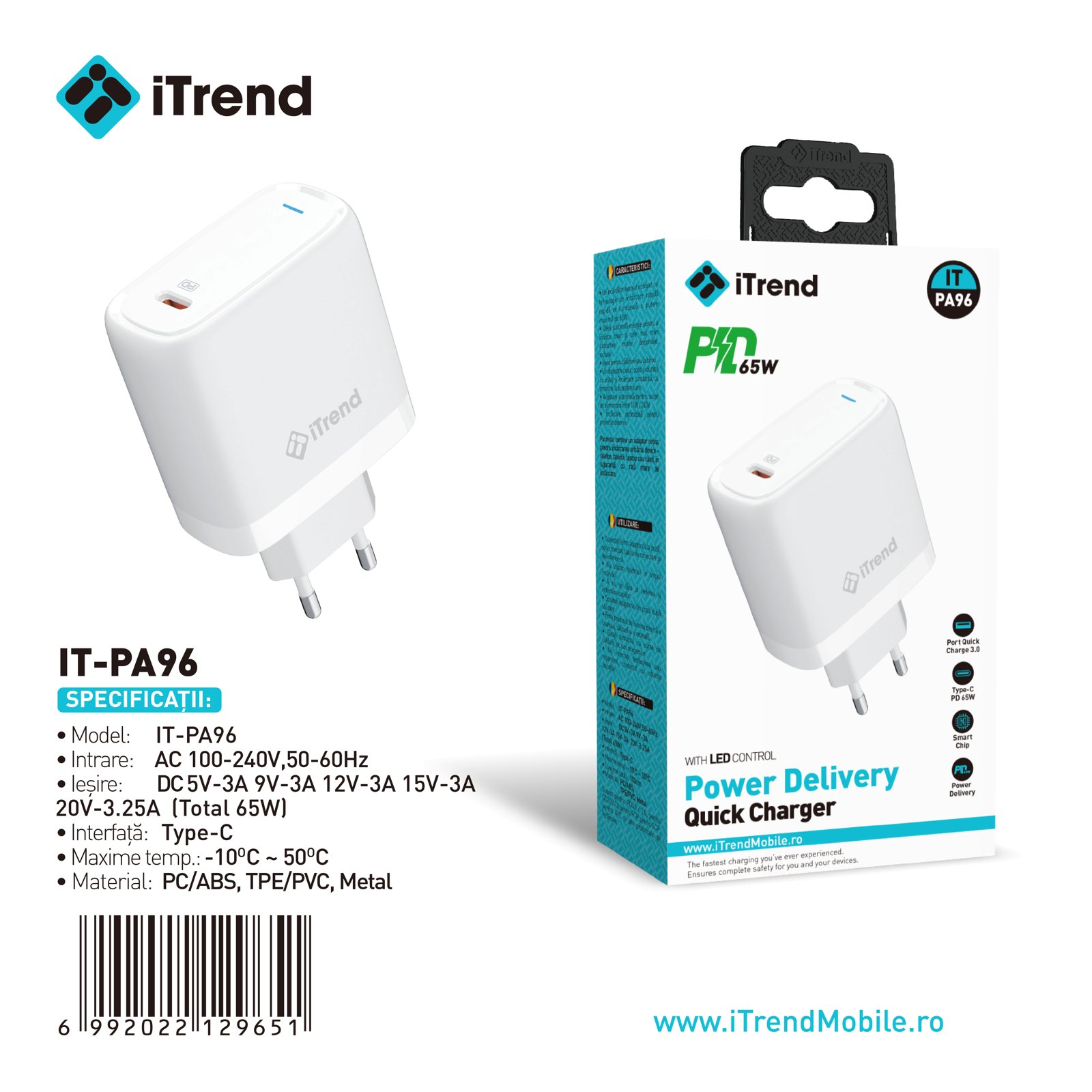 Fișa produsului IT-PA96-WH