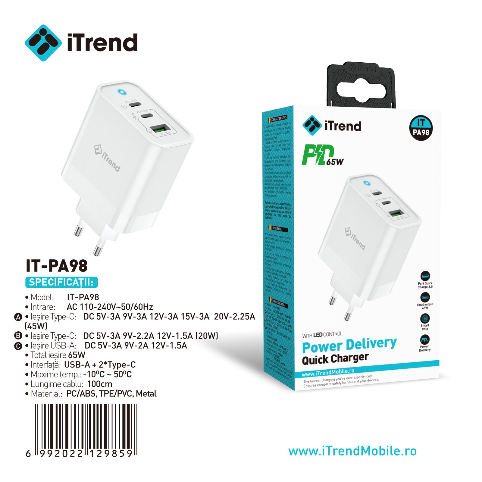 Fișa produsului IT-PA98-WH