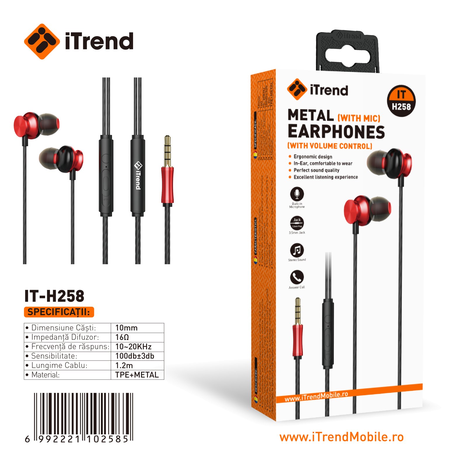 Fișa produsului IT-H258-RD