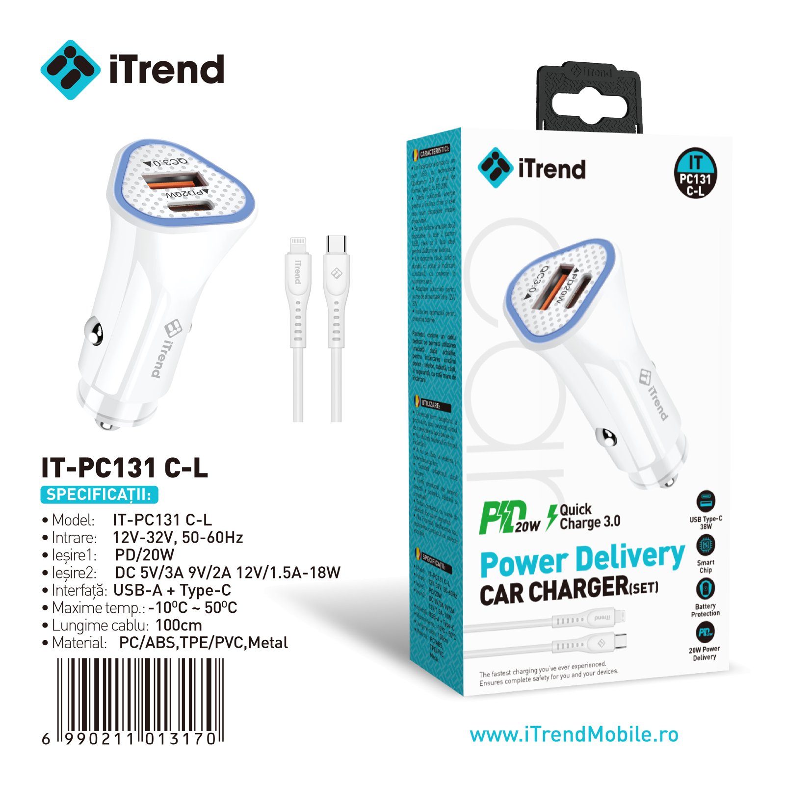 Fișa produsului IT-PC131C-L-WH