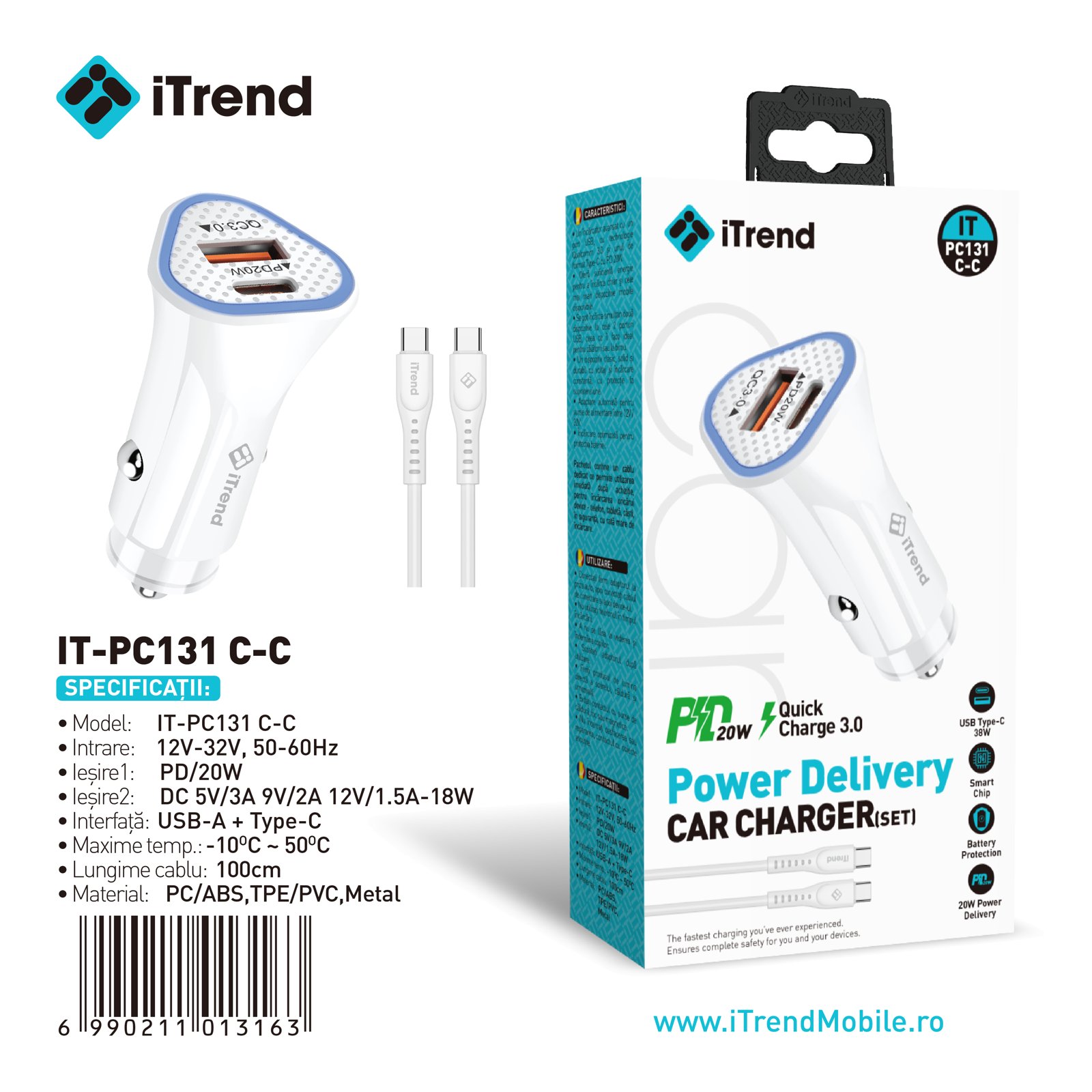 Fișa produsului IT-PC131C-C-WH