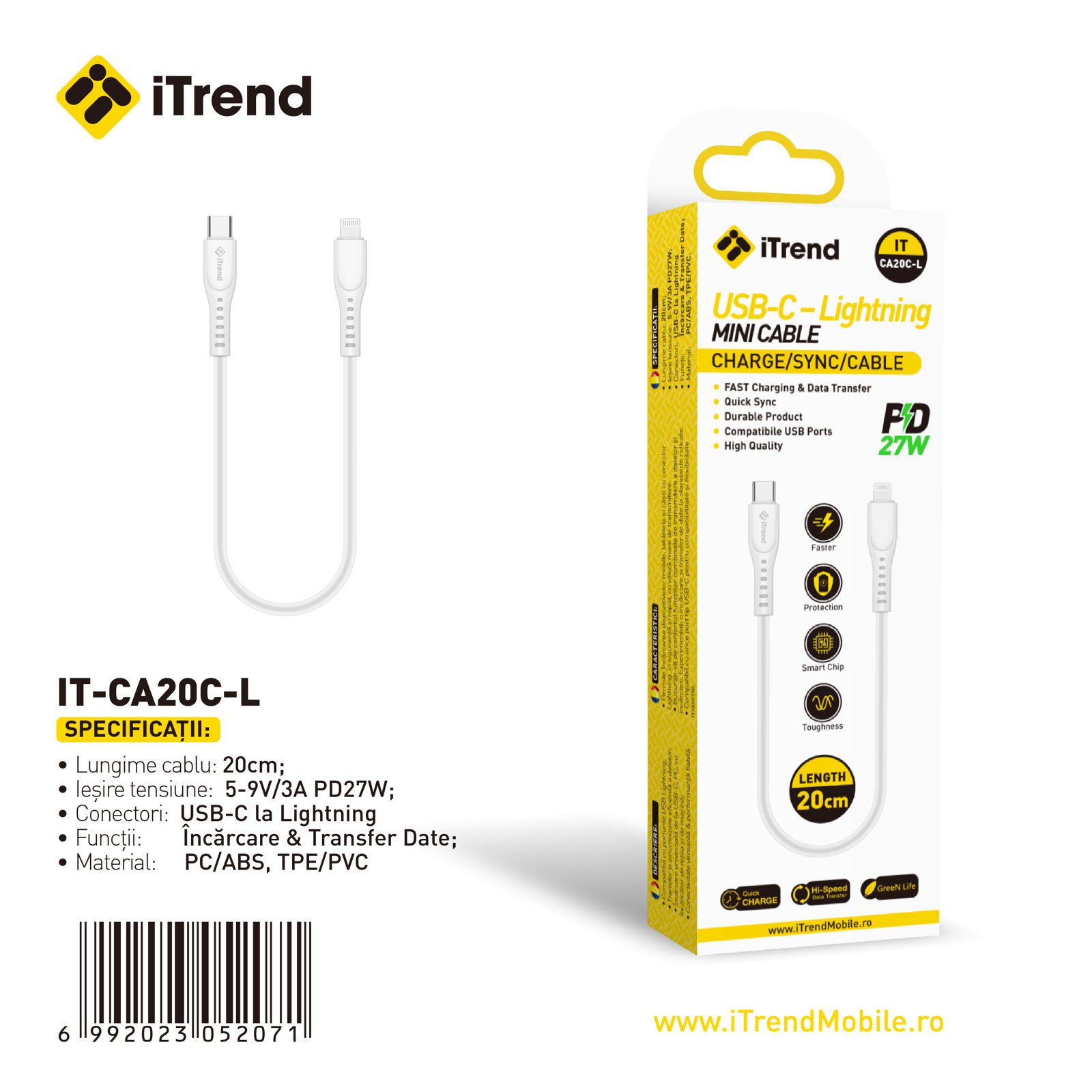 Fișa produsului IT-CA20C-L-WH