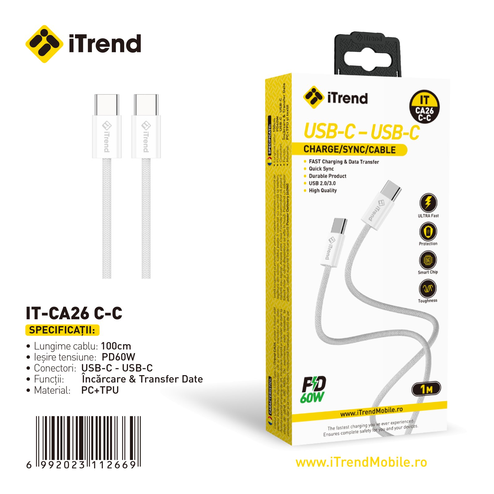 Fișa produsului IT-CA26C-C-WH