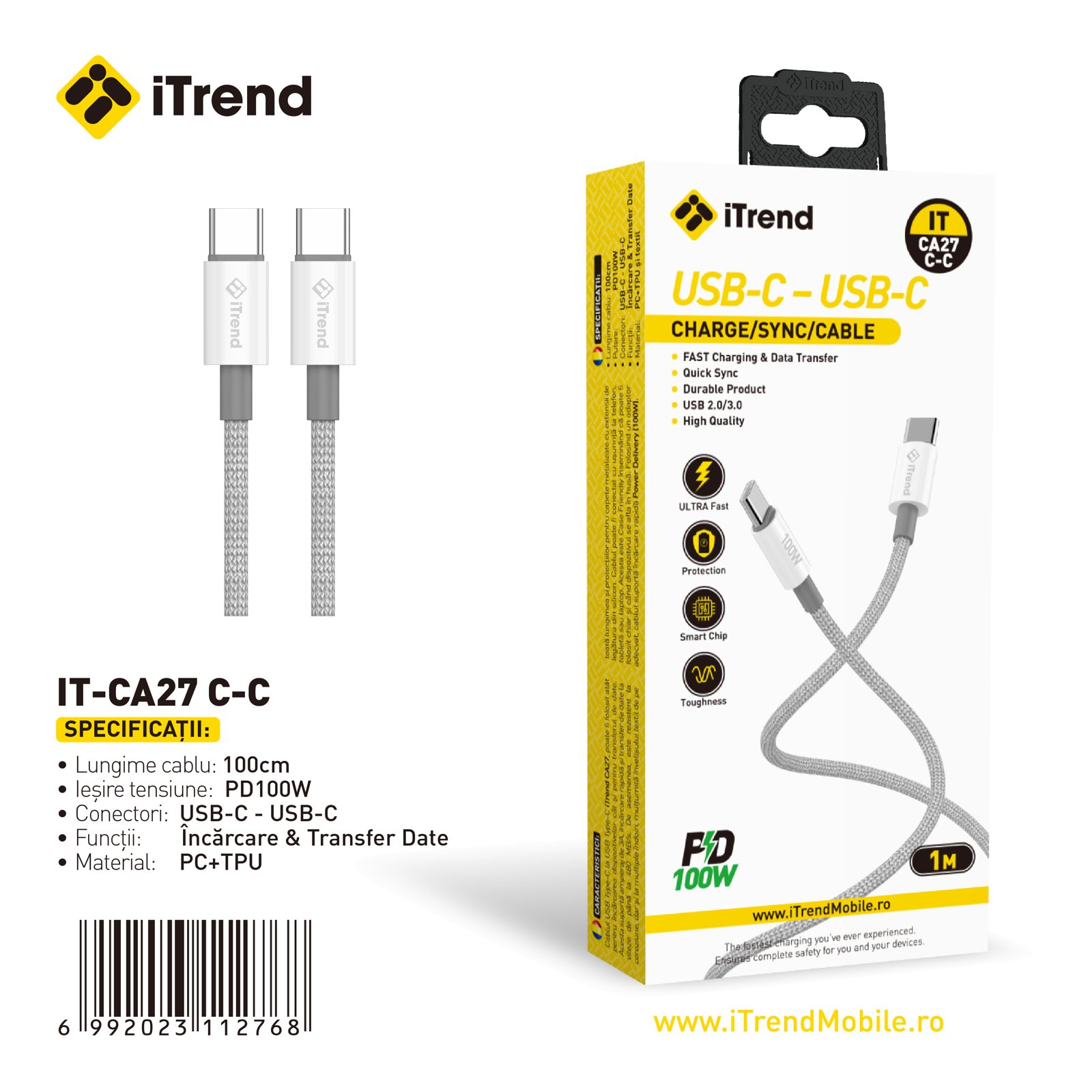 Fișa produsului IT-CA27C-C-WH