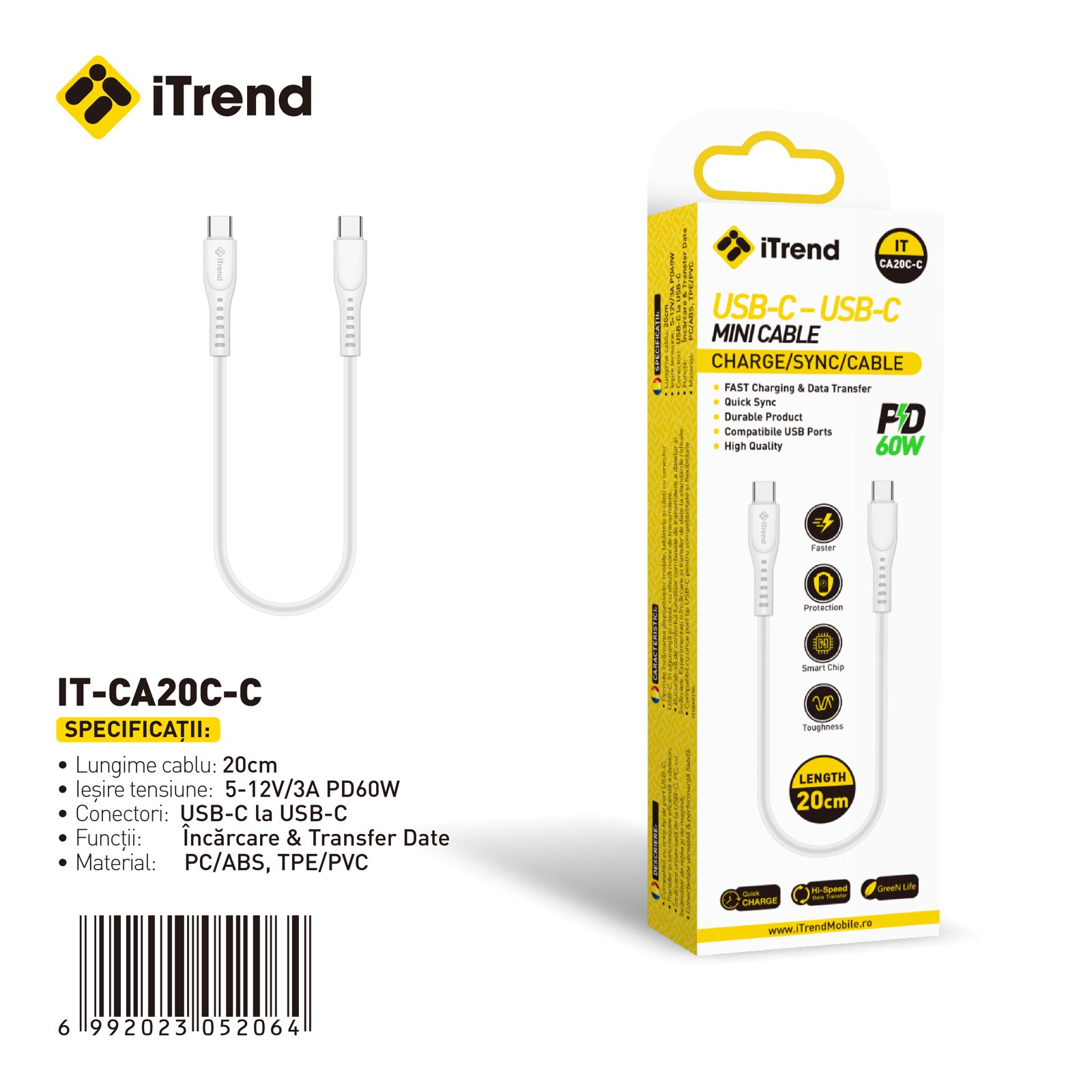Fișa produsului IT-CA20C-C-WH