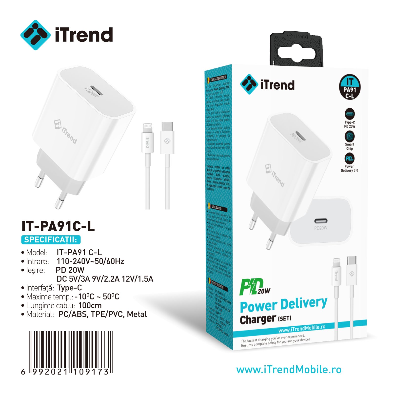 Fișa produsului IT-PA91C-L-WH