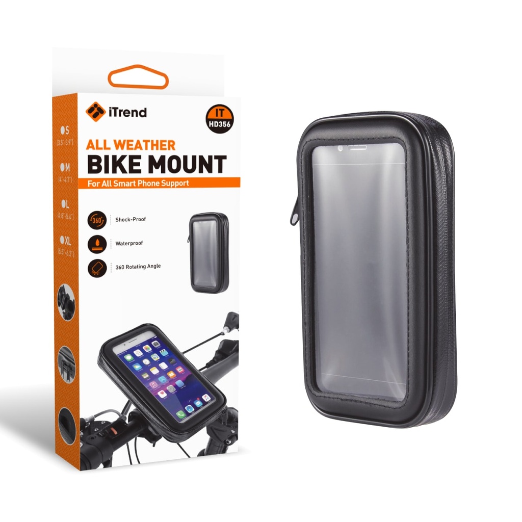 [HD356-BK] Bike Holder, Mount Handlebar, Grip Clamp, BLACK (HD356)