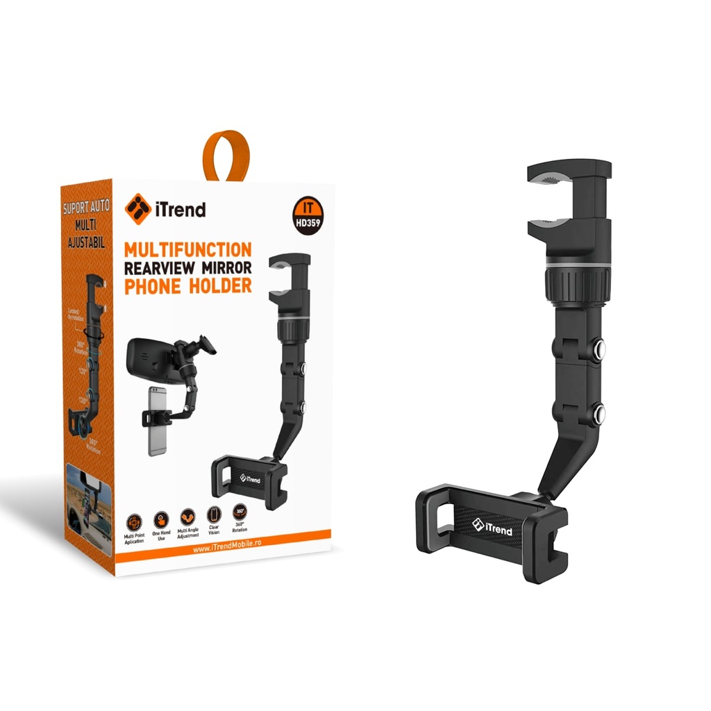 [HD359-BK] Car Holder, Grip Clamp, Adjustable, BLACK (HD359)