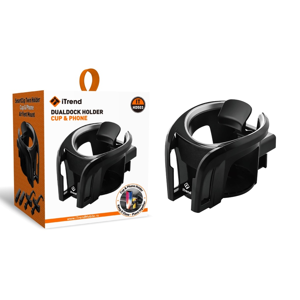 [HD503-BK] Car Holder, Mount Vent, Grip Clamp, BLACK (HD503)