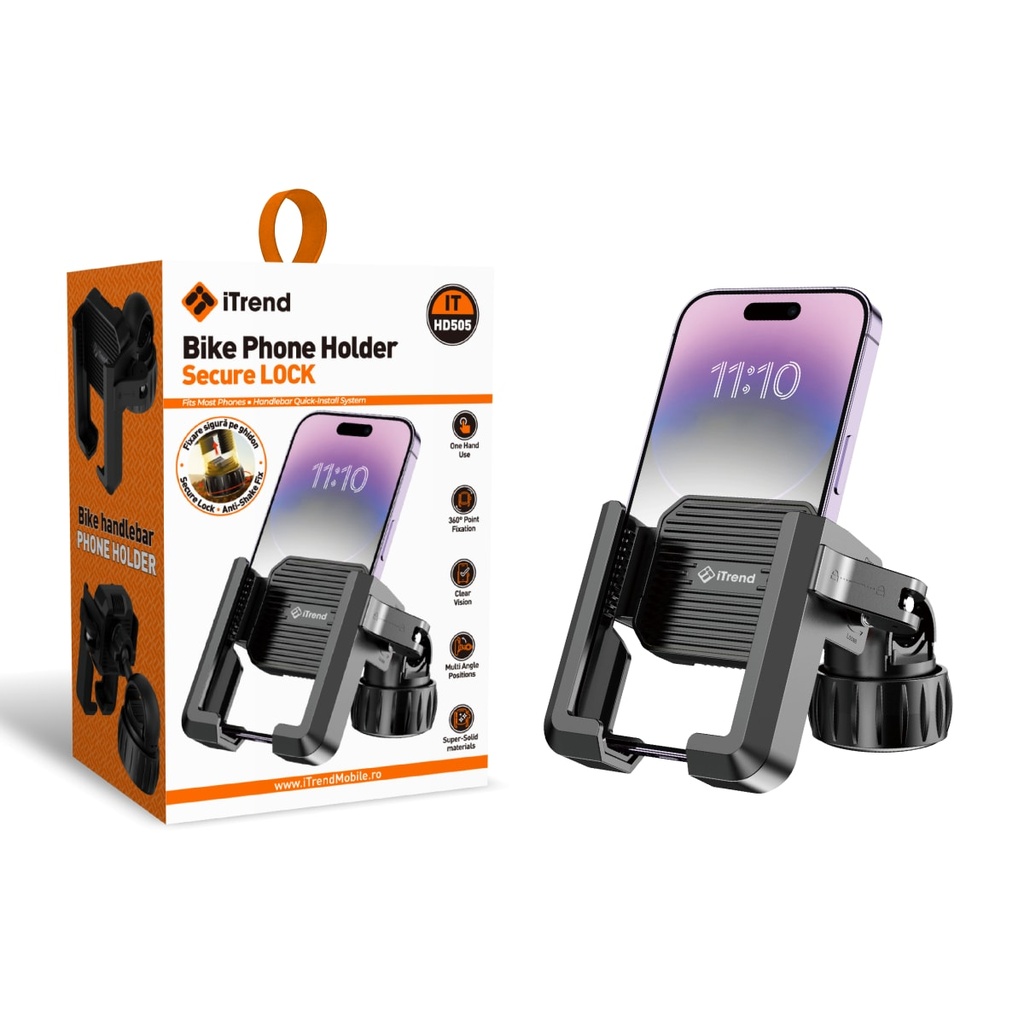 [HD505-BK] Suport Bicicleta, Fixare Cleme, NEGRU (HD505)